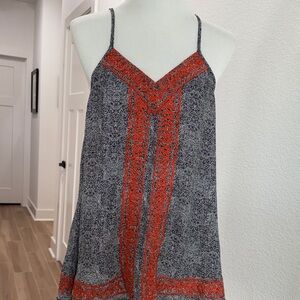 THML Black White and Orange Women's Top